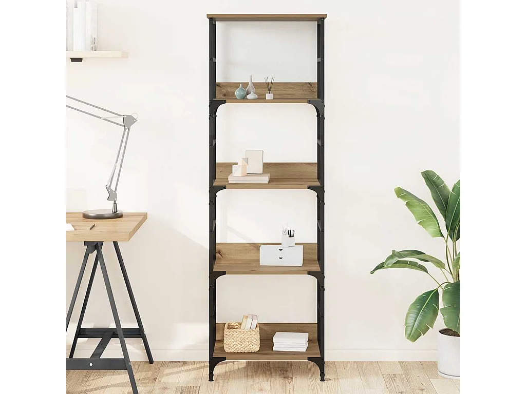 Bücherregal Artisan-Eiche 50x33x153 cm Holzwerkstoff