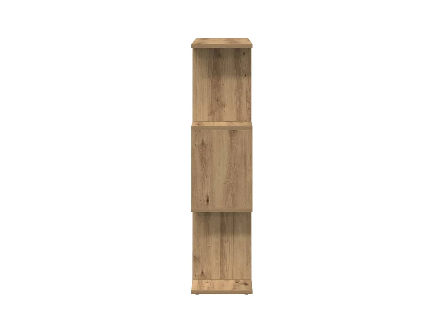 Raumteiler-Bücherregal 3 Fächer Artisan-Eiche 70x24x97 cm