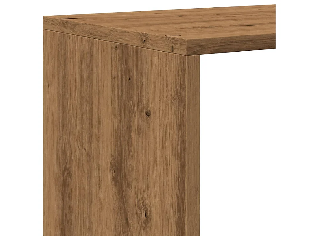 Libreria 3Ripiani Rovere Artigianale 123x29x123cm in Truciolato