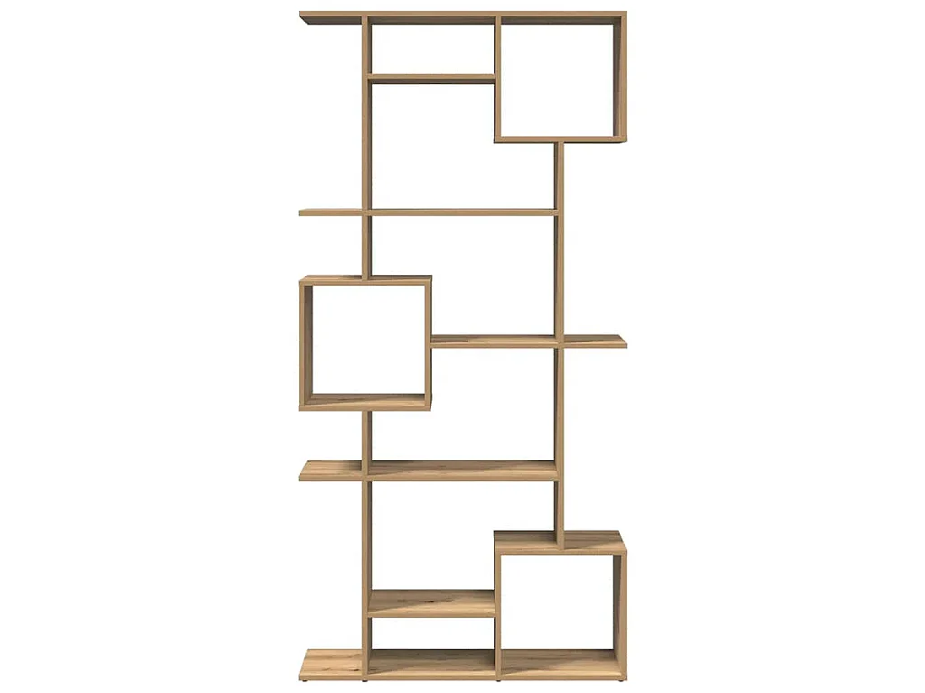 Bibliothèque chêne artisanal 92x29x188 cm bois d'ingénierie