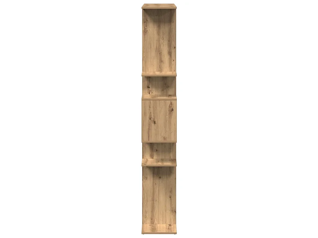 Bibliothèque chêne artisanal 92x29x188 cm bois d'ingénierie