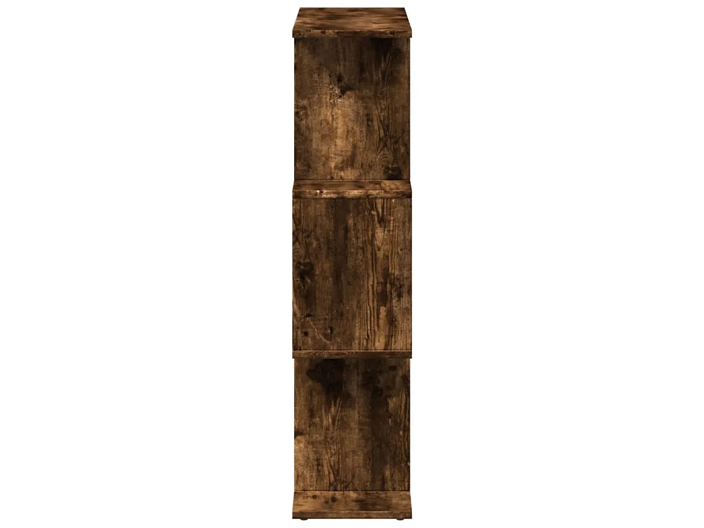 Kamerscherm / boekenkast 3-laags 70x24x97 cm hout gerookt eik