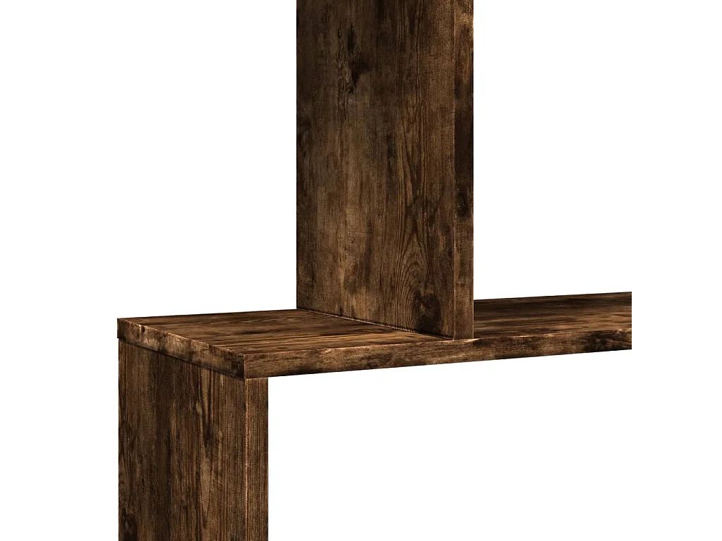 Kamerscherm / boekenkast 3-laags 70x24x97 cm hout gerookt eik