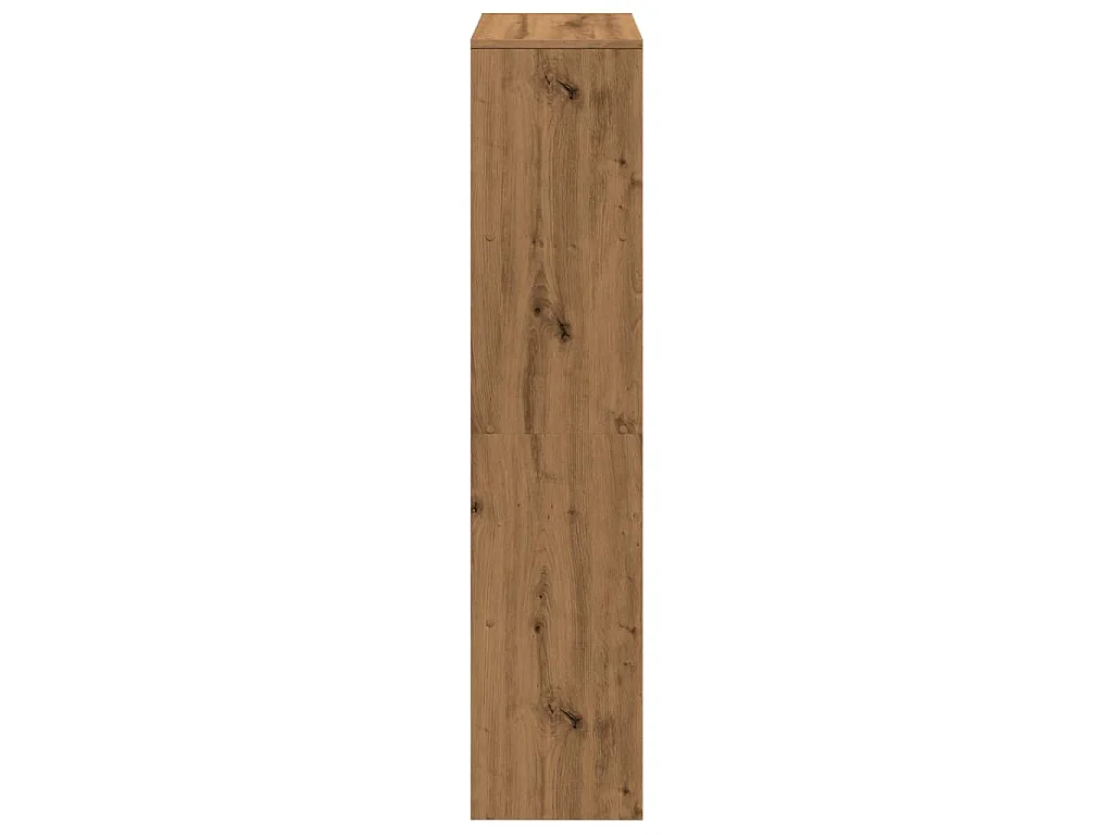 Étagère séparatrice de pièce à 4 niveaux chêne artisanal