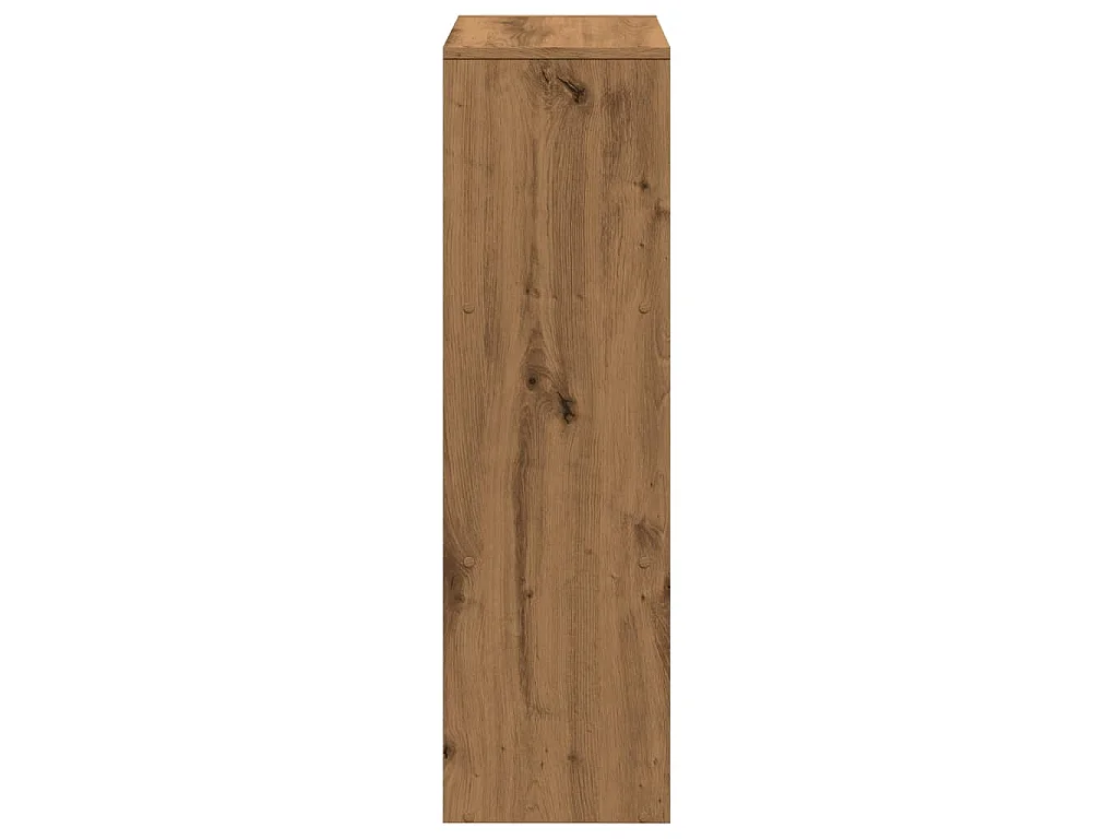 Étagère séparatrice de pièce à 3 niveaux chêne artisanal