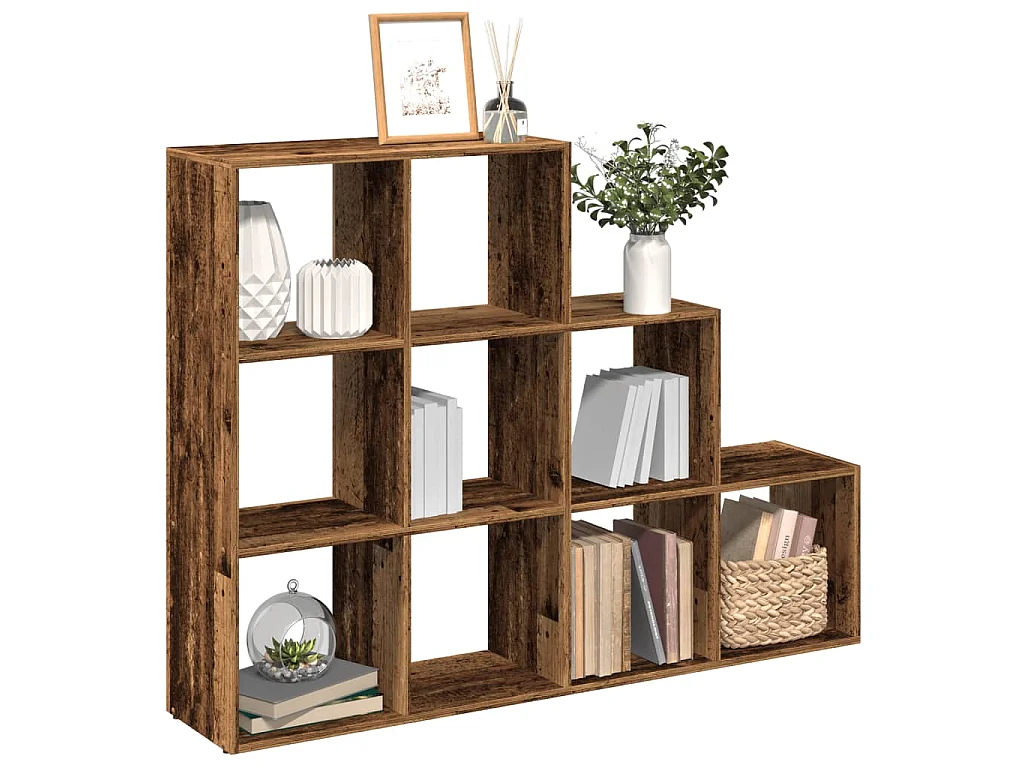 Libreria a 3 Ripiani Legno Vecchio 137,5x29x103,5 cm Truciolato