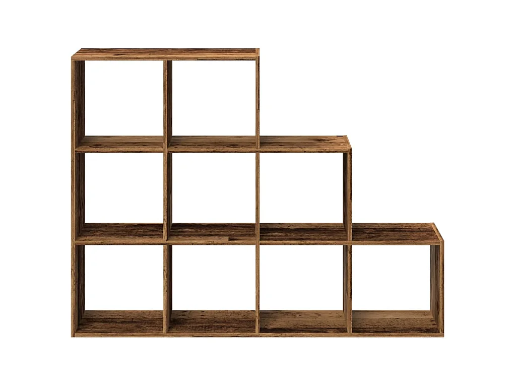 Libreria a 3 Ripiani Legno Vecchio 137,5x29x103,5 cm Truciolato