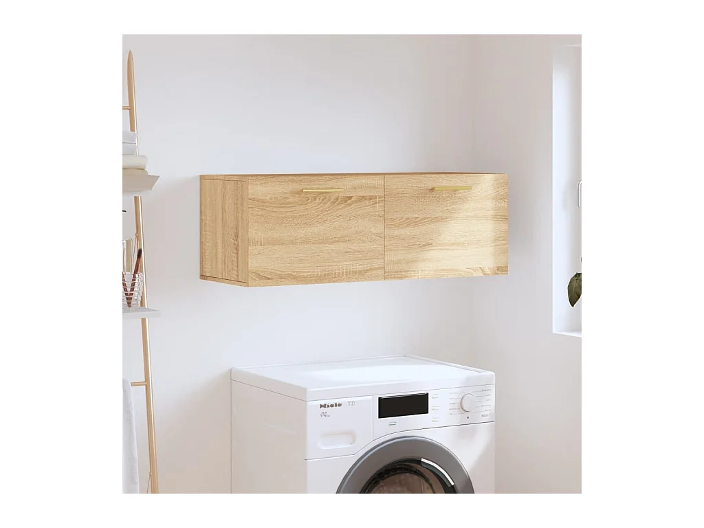 Armoire murale chêne sonoma 100x36,5x35 cm bois d'ingénierie