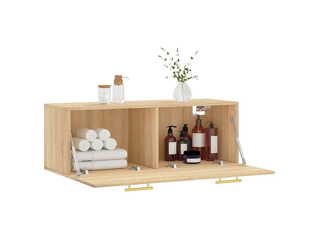 Mobile a Parete Rovere Sonoma 100x36,5x35 cm Legno Multistrato
