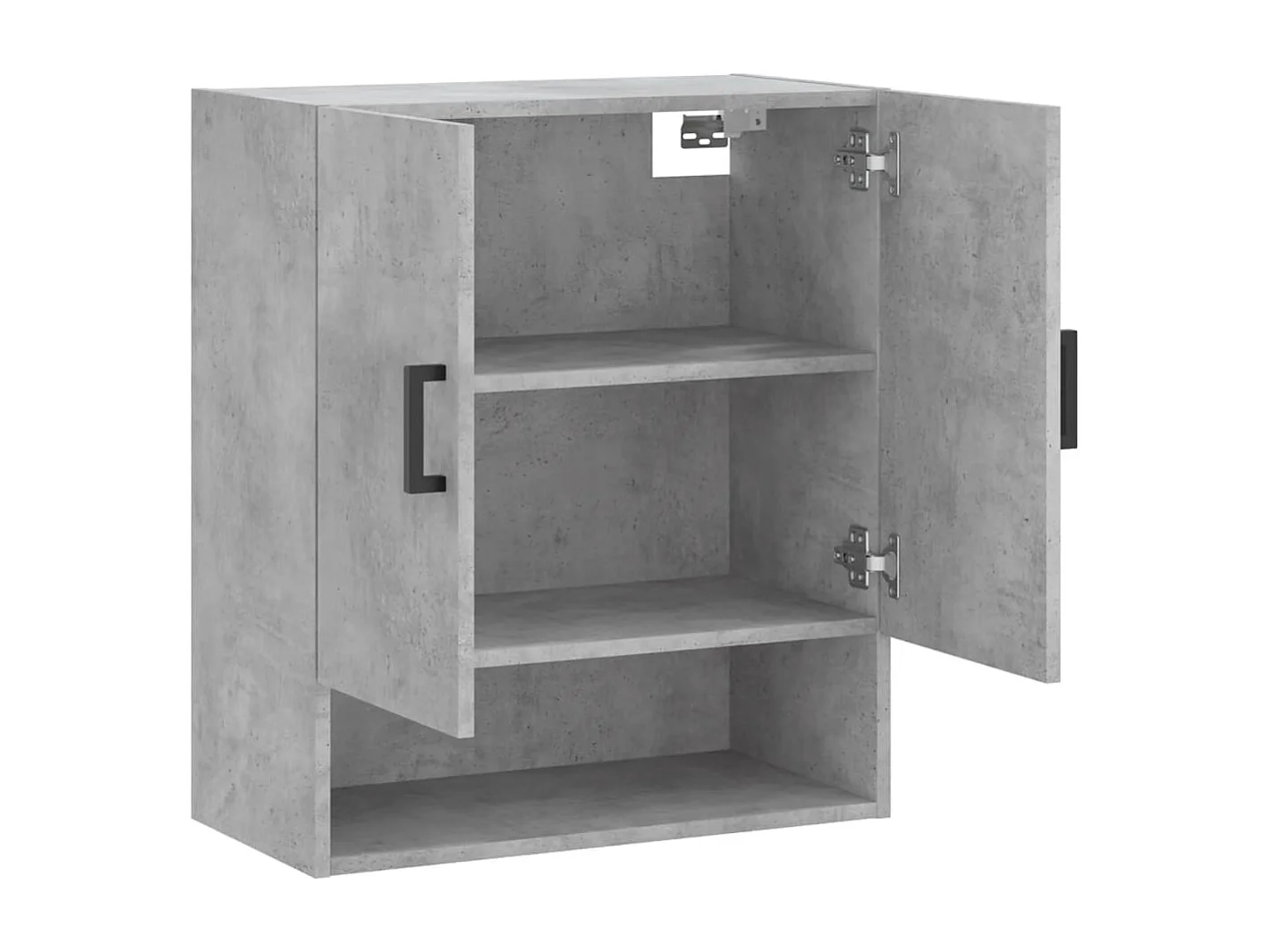 Armoire murale gris béton 60x31x70 cm bois d'ingénierie