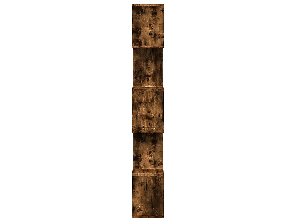 Kamerscherm / boekenkast 5-laags 70x24x161 cm hout gerookt eik