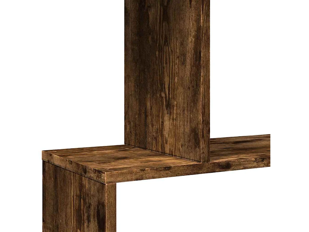 Kamerscherm / boekenkast 5-laags 70x24x161 cm hout gerookt eik