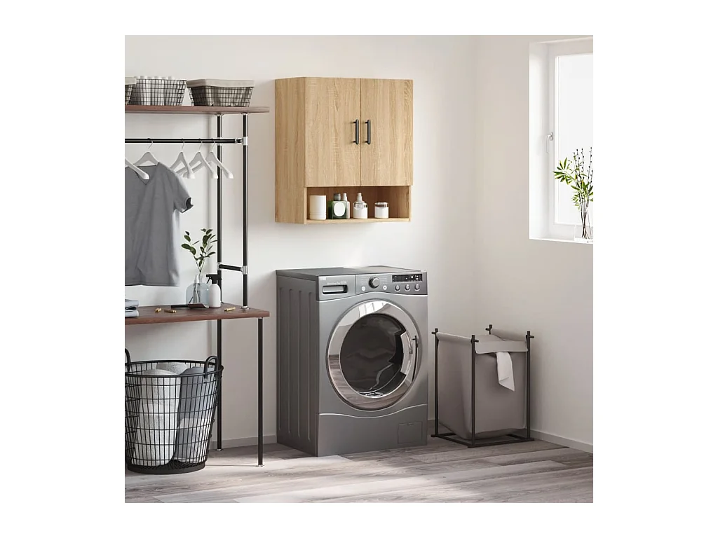 Armoire murale chêne sonoma 60x31x70 cm bois d'ingénierie