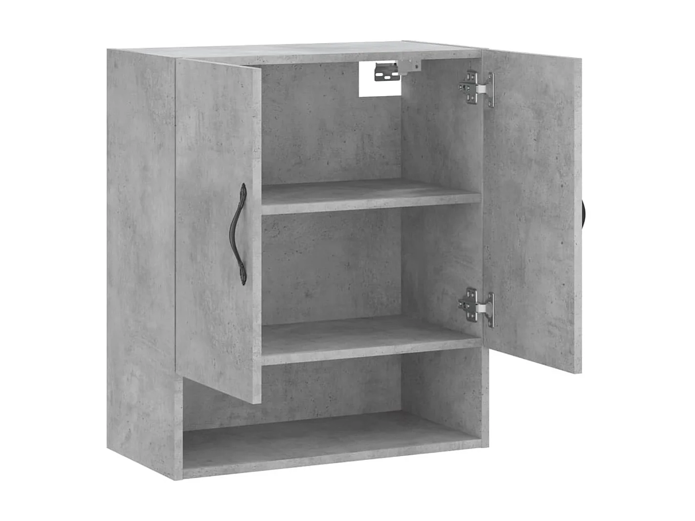 Armario de pared madera de ingeniería gris hormigón 60x31x70 cm