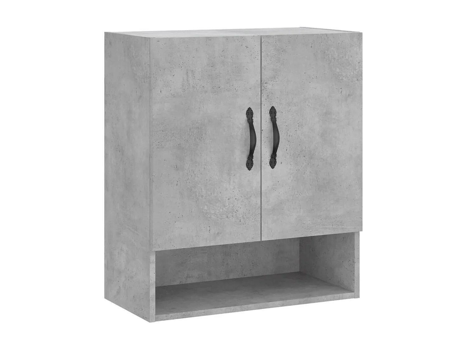 Armario de pared madera de ingeniería gris hormigón 60x31x70 cm
