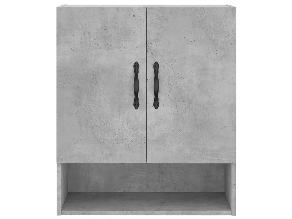 Armario de pared madera de ingeniería gris hormigón 60x31x70 cm