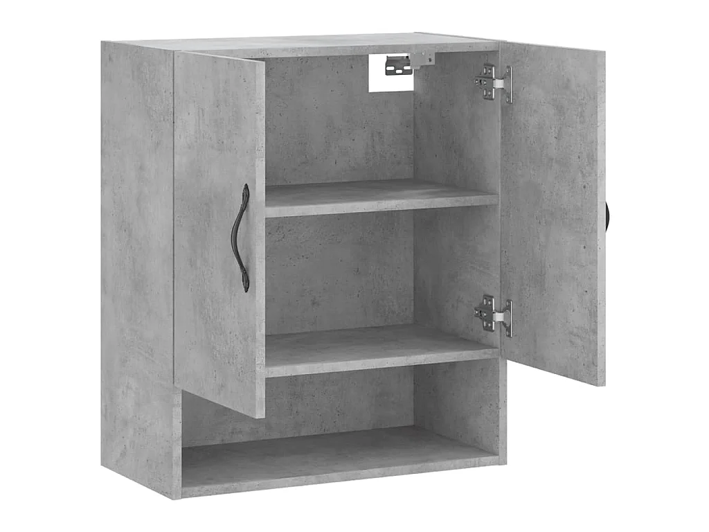 Armario de pared madera de ingeniería gris hormigón 60x31x70 cm