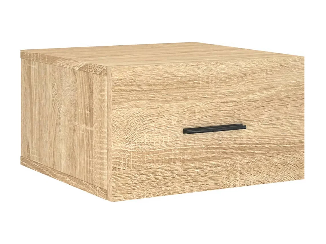 Table de chevet murale chêne sonoma 35x35x20 cm