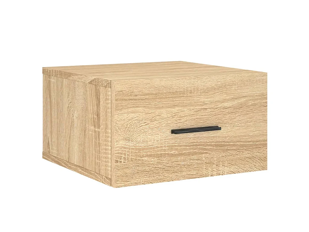 Table de chevet murale chêne sonoma 35x35x20 cm