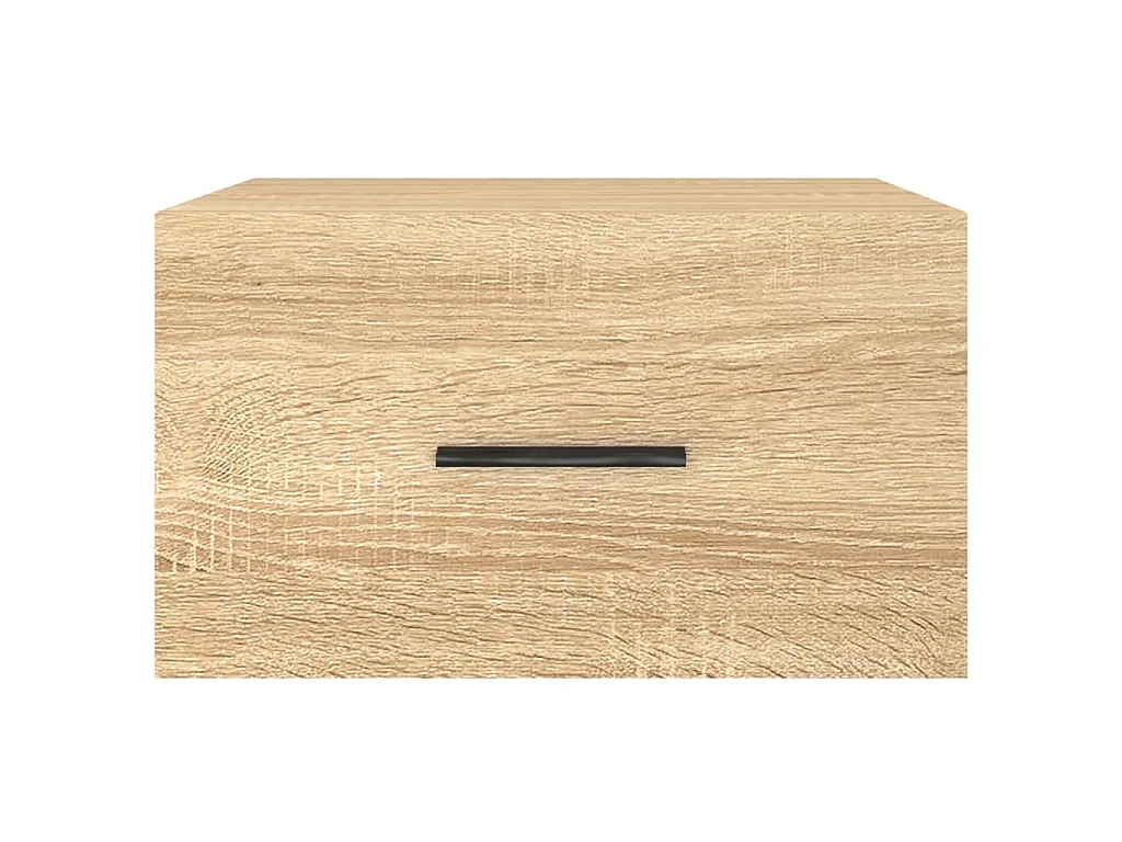 Table de chevet murale chêne sonoma 35x35x20 cm