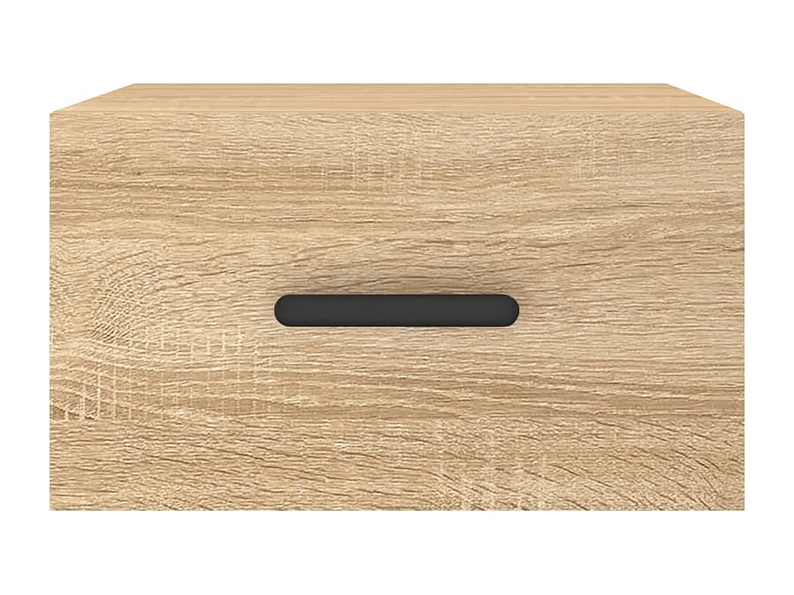 Table de chevet murale chêne sonoma 35x35x20 cm