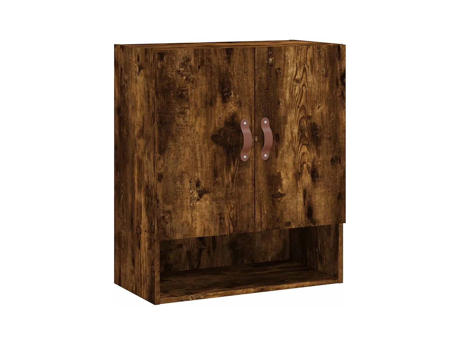 Armoire murale chêne fumé 60x31x70 cm bois d'ingénierie