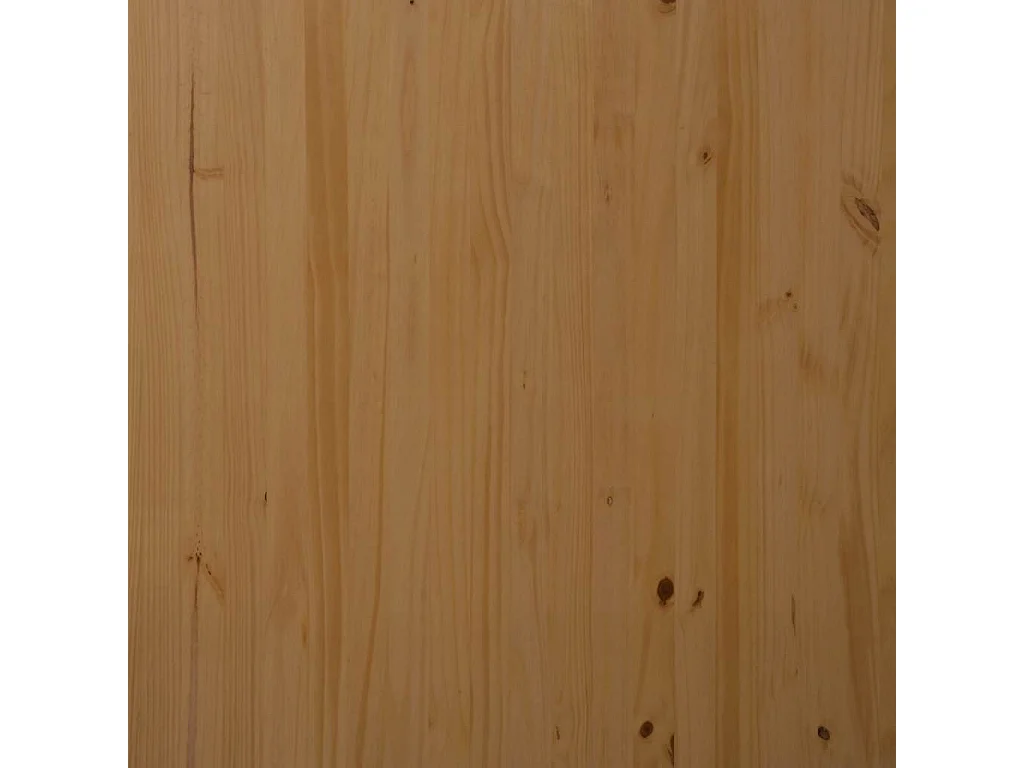 Rollschrank mit Schreibtisch MOSS Honigbraun Massivholz Kiefer