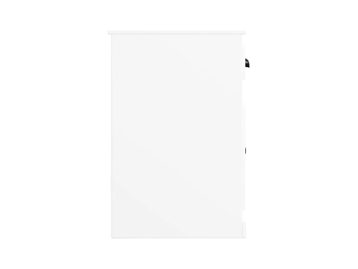 Armoire latérale avec tiroir blanc 40x50x75cm bois d'ingénierie