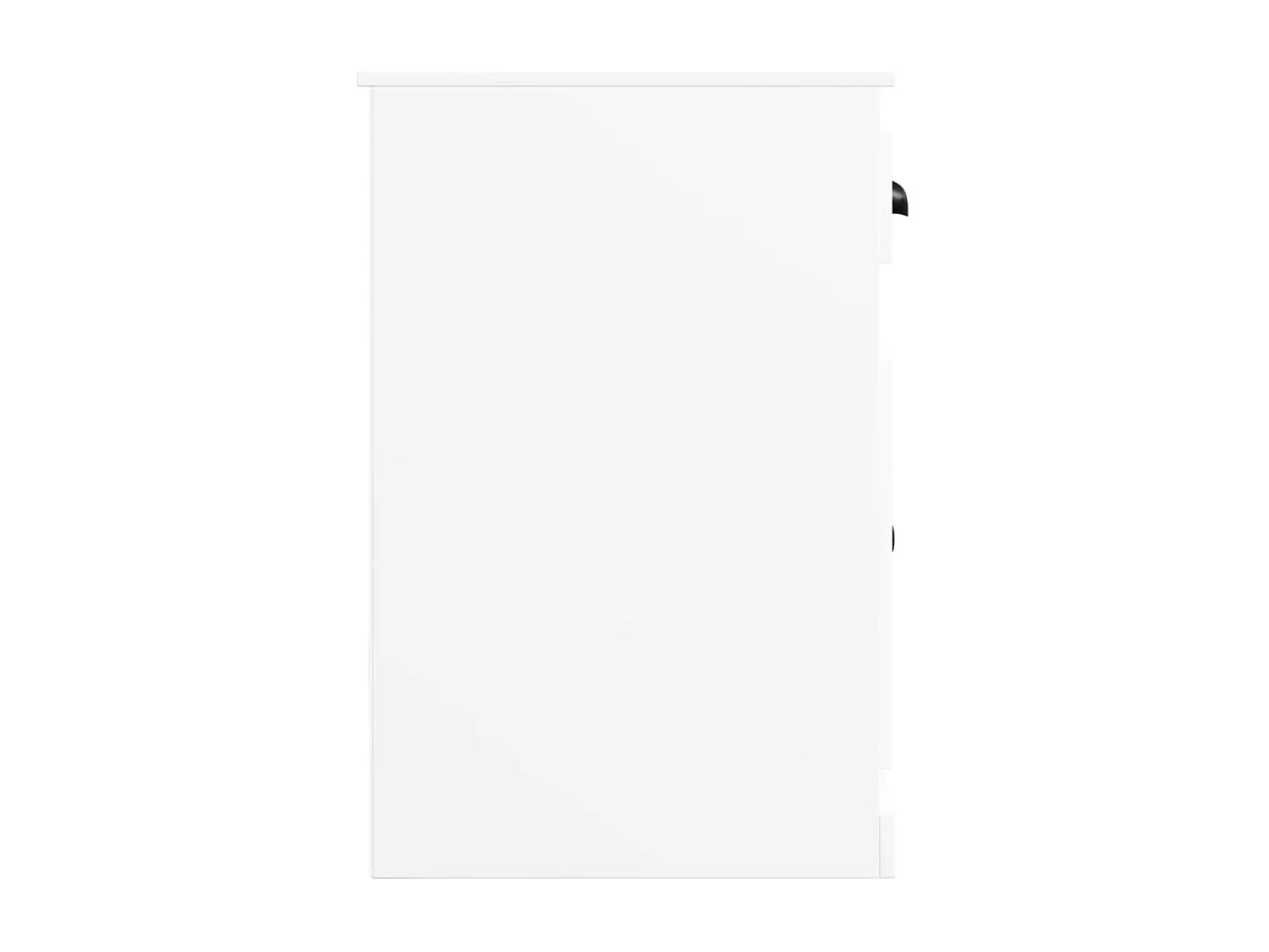 Armoire latérale avec tiroir blanc 40x50x75cm bois d'ingénierie