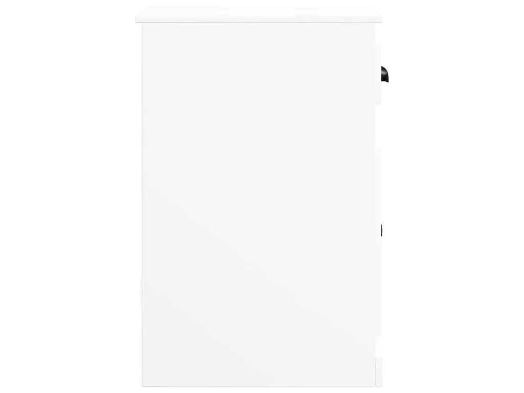 Bijzetkast met lade 40x50x75 cm bewerkt hout wit