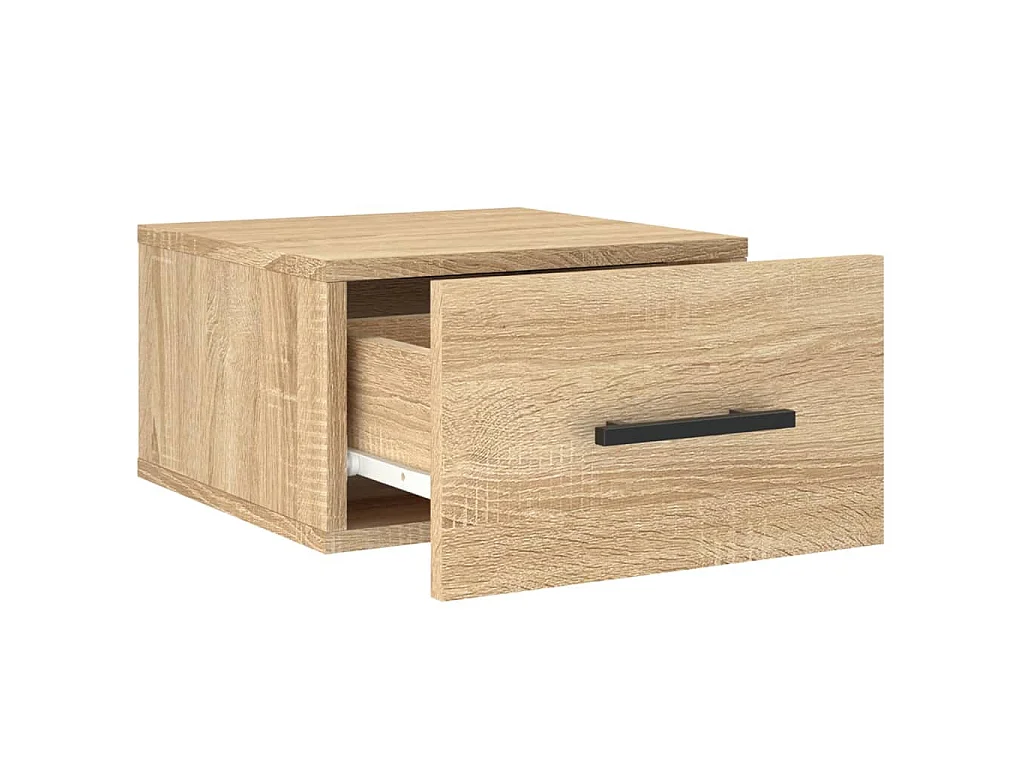 Tables de chevet murales 2 pcs chêne sonoma 35x35x20 cm