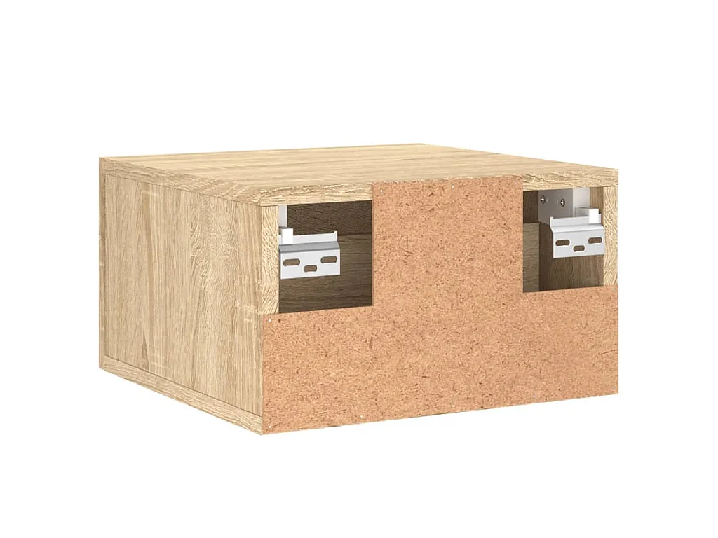 Tables de chevet murales 2 pcs chêne sonoma 35x35x20 cm