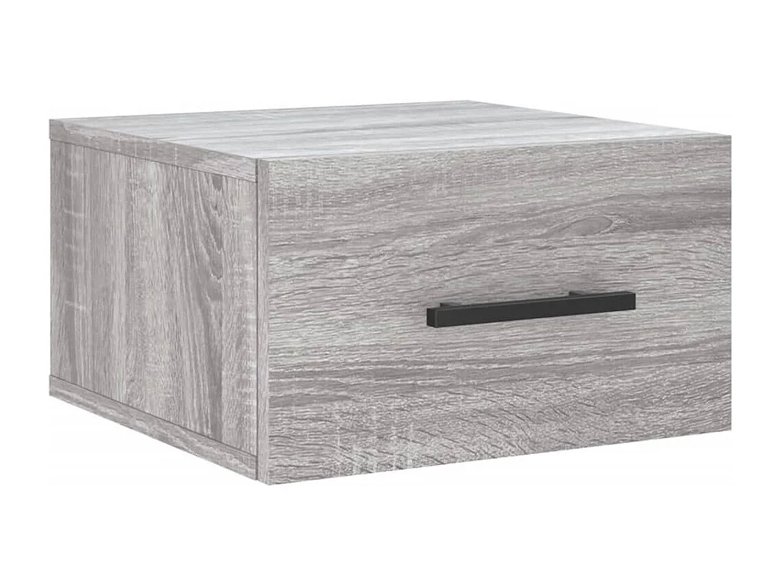 Table de chevet murale sonoma gris 35x35x20 cm