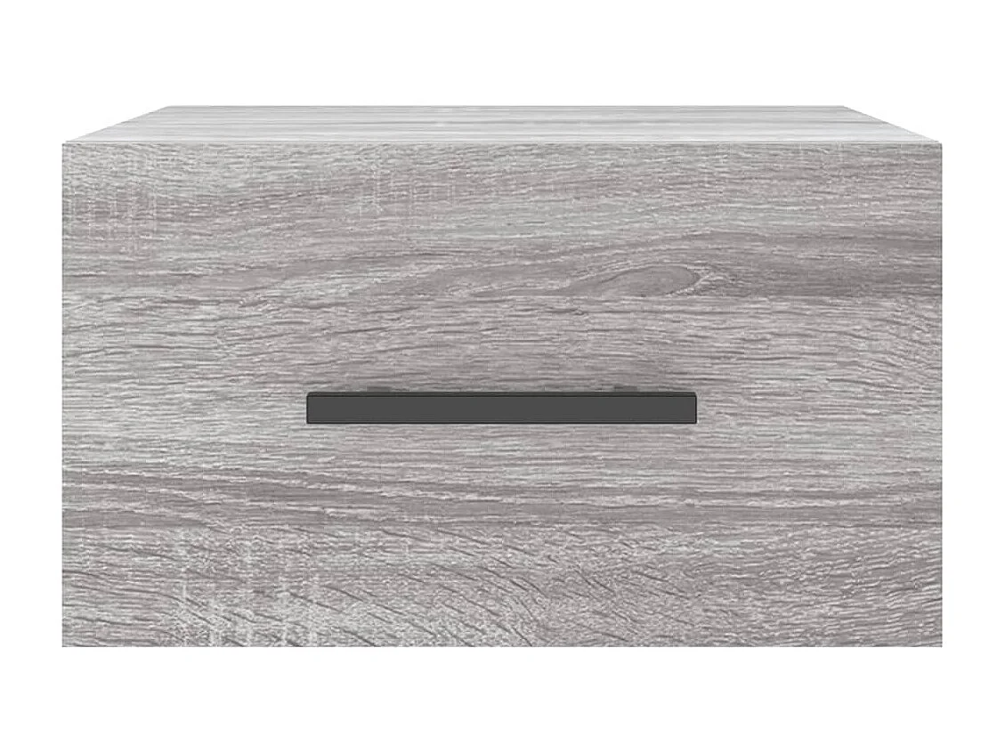 Table de chevet murale sonoma gris 35x35x20 cm