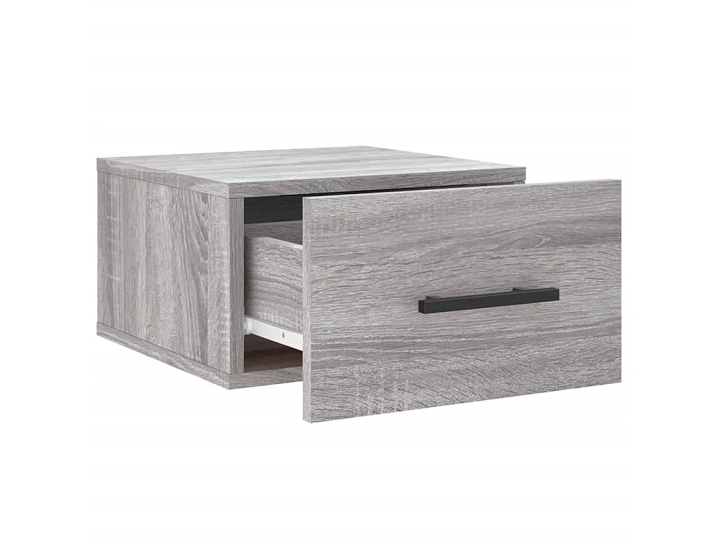 Table de chevet murale sonoma gris 35x35x20 cm