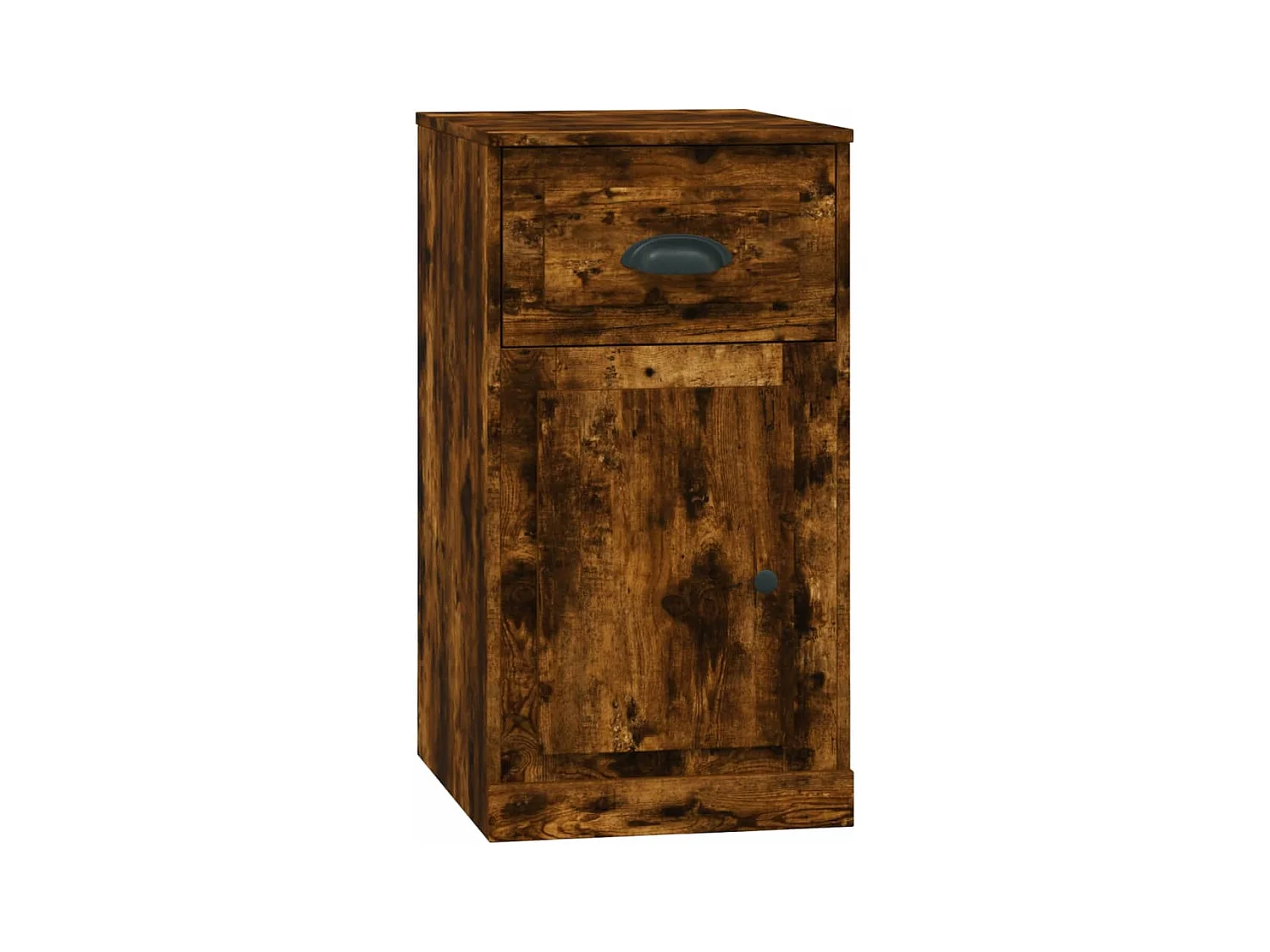 Armoire latérale avec tiroir chêne fumé 40x50x75 cm