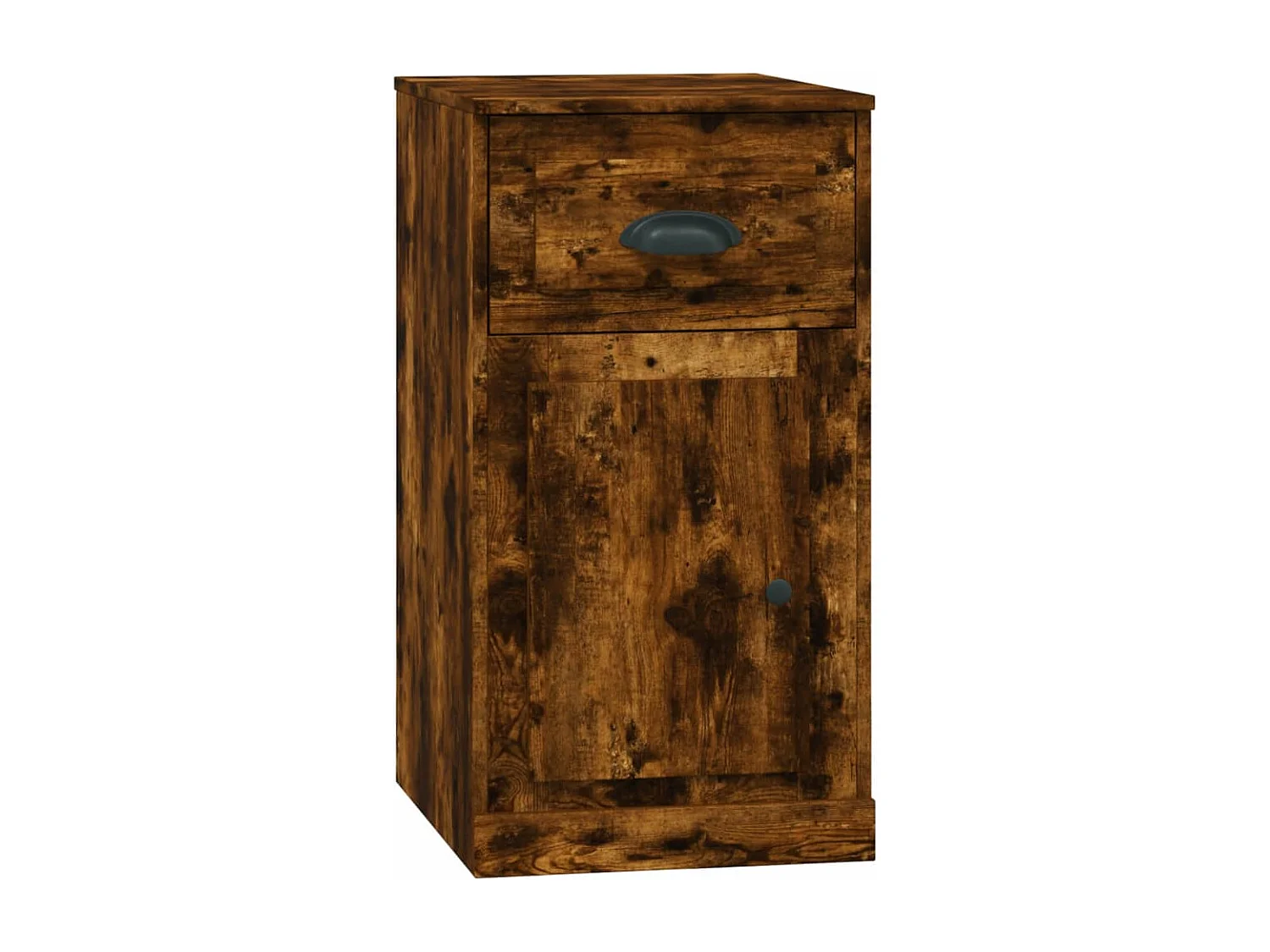 Armoire latérale avec tiroir chêne fumé 40x50x75 cm
