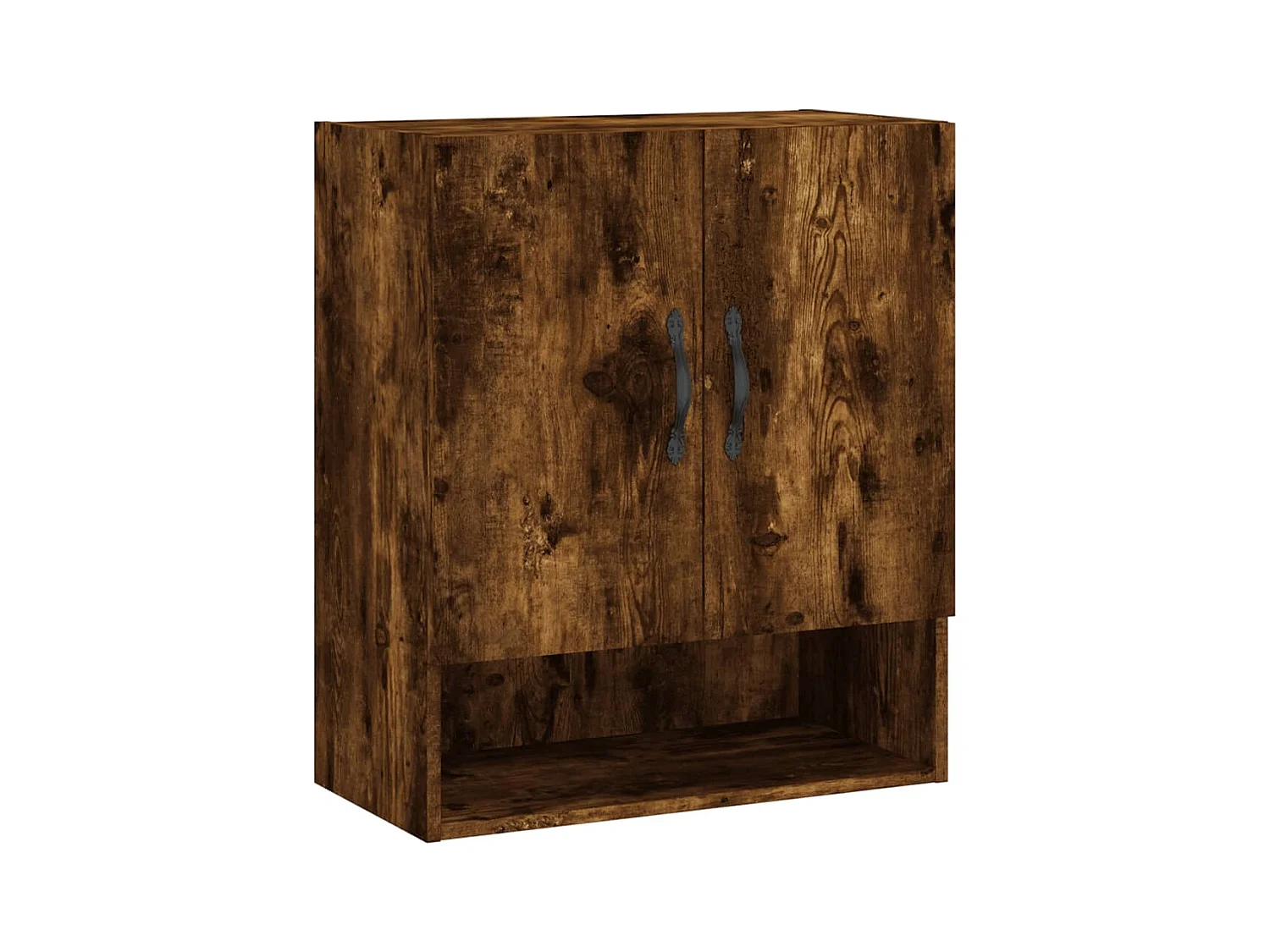 Armoire murale chêne fumé 60x31x70 cm bois d'ingénierie