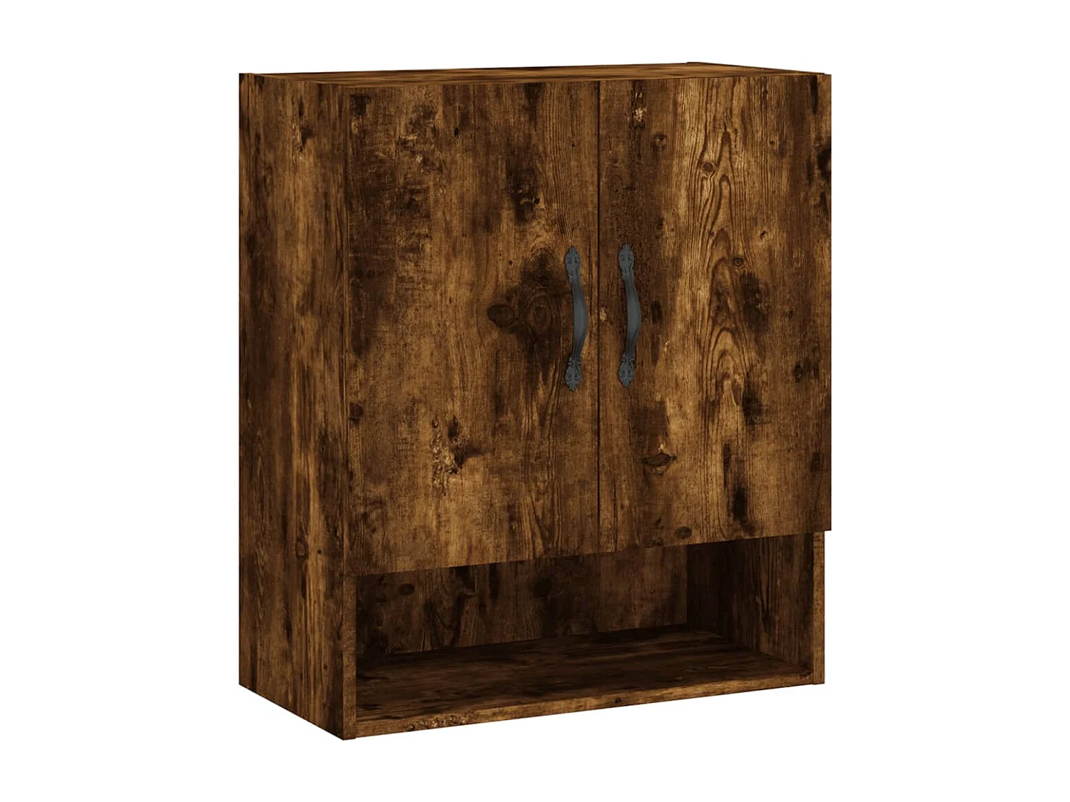 Armoire murale chêne fumé 60x31x70 cm bois d'ingénierie