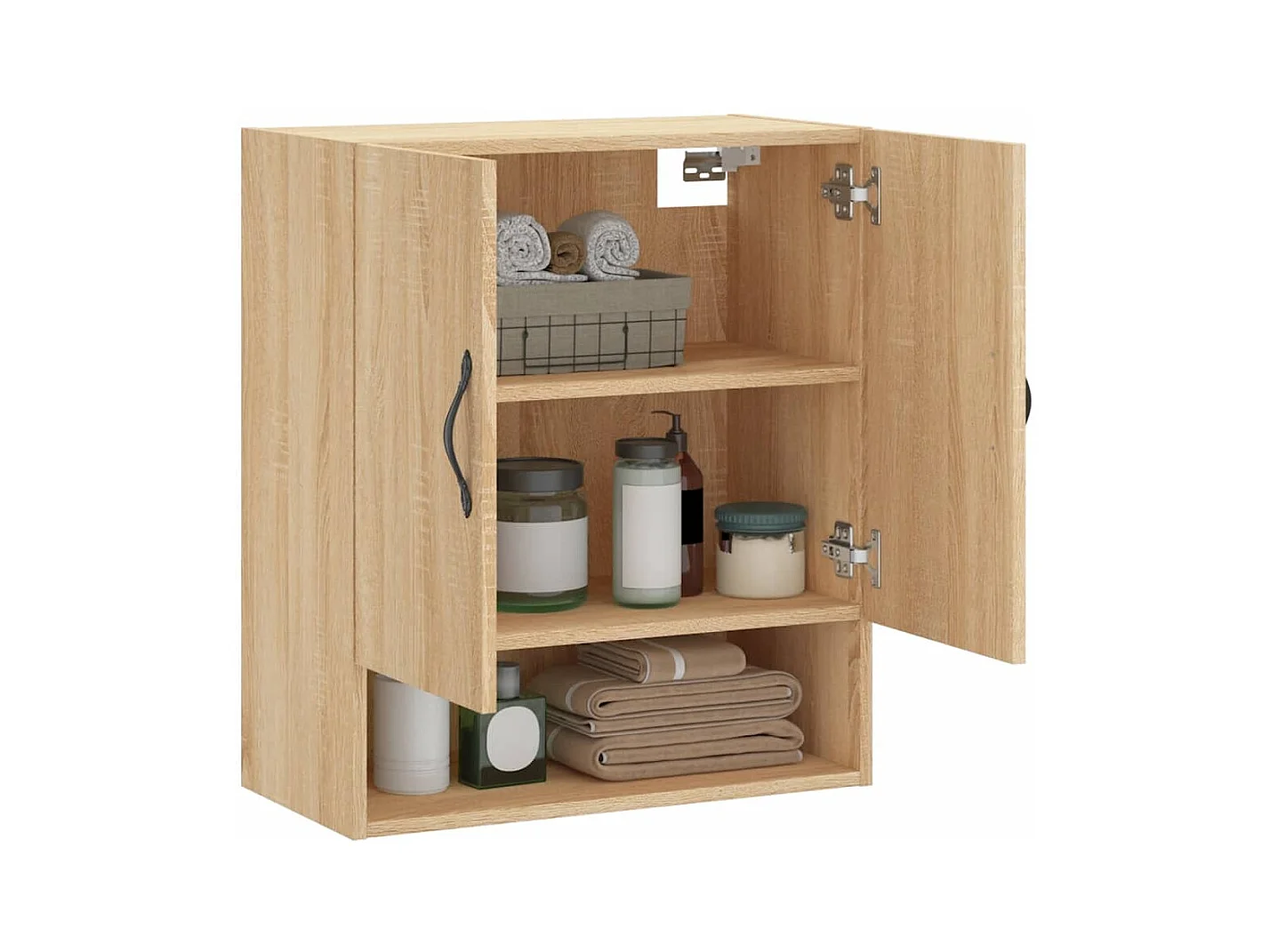 Armoire murale chêne sonoma 60x31x70 cm bois d'ingénierie