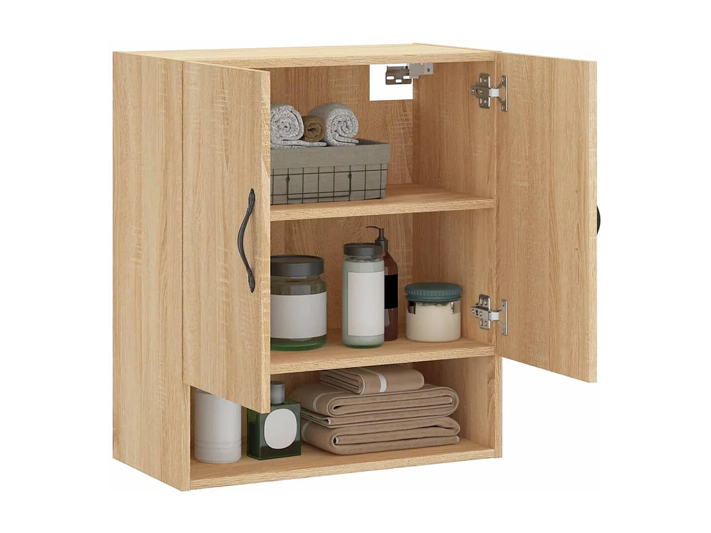 Armoire murale chêne sonoma 60x31x70 cm bois d'ingénierie