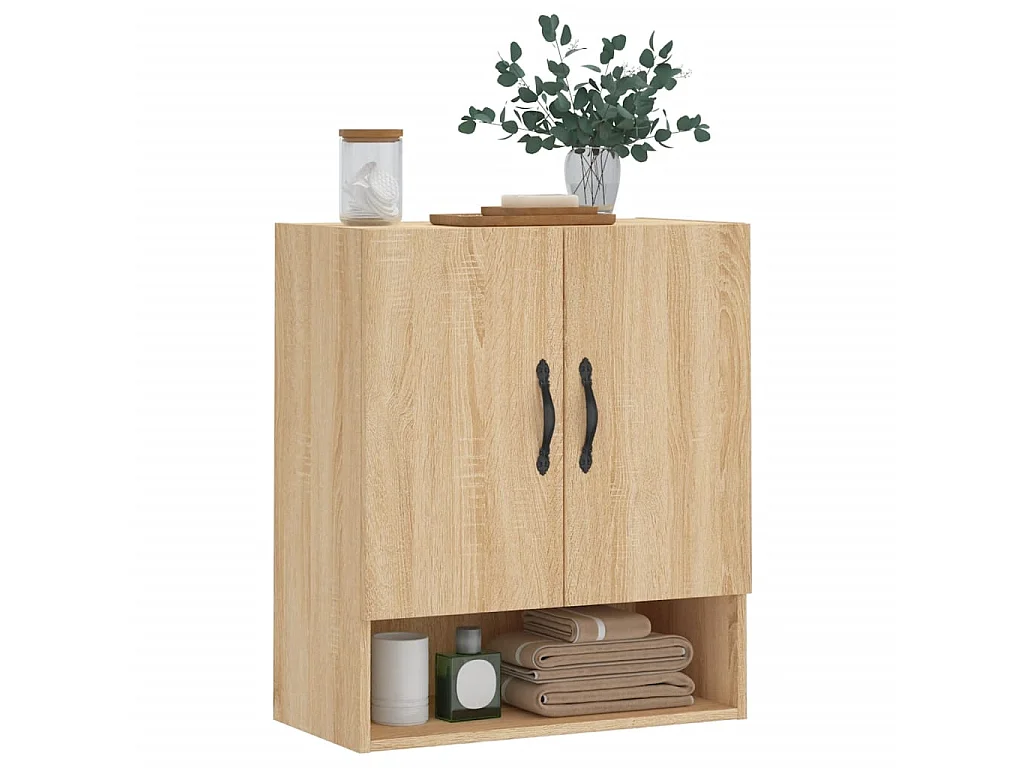 Armoire murale chêne sonoma 60x31x70 cm bois d'ingénierie
