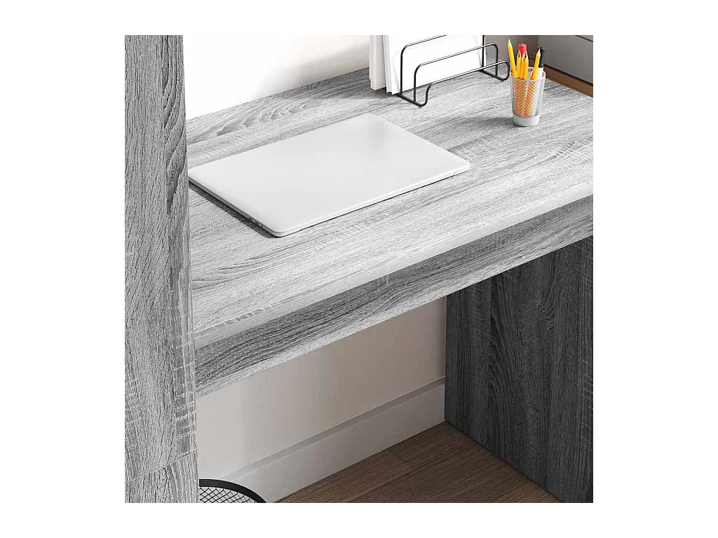 Bureau Sonoma gris 113 x 54 x 120 cm Bois d'ingénierie