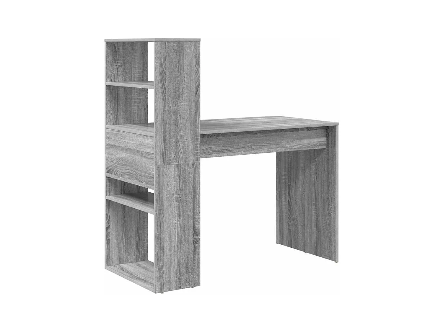 Bureau Sonoma gris 113 x 54 x 120 cm Bois d'ingénierie