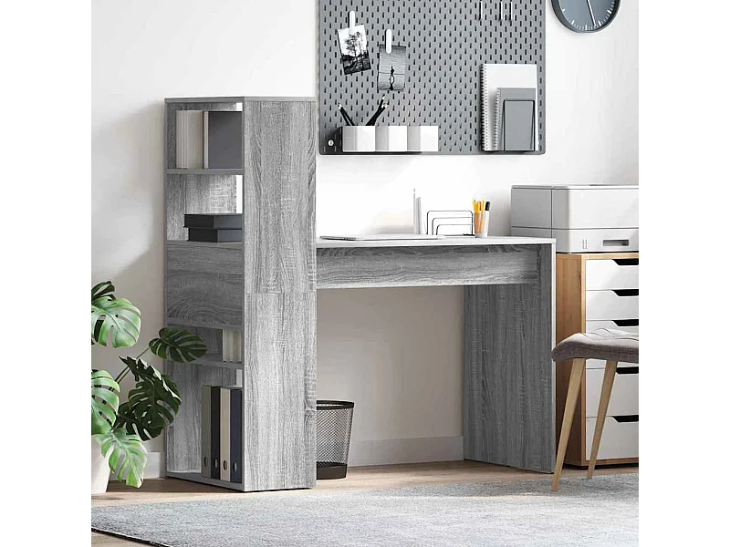 Scrivania Grigio Sonoma 113 x 54 x 120 cm Legno multistrato