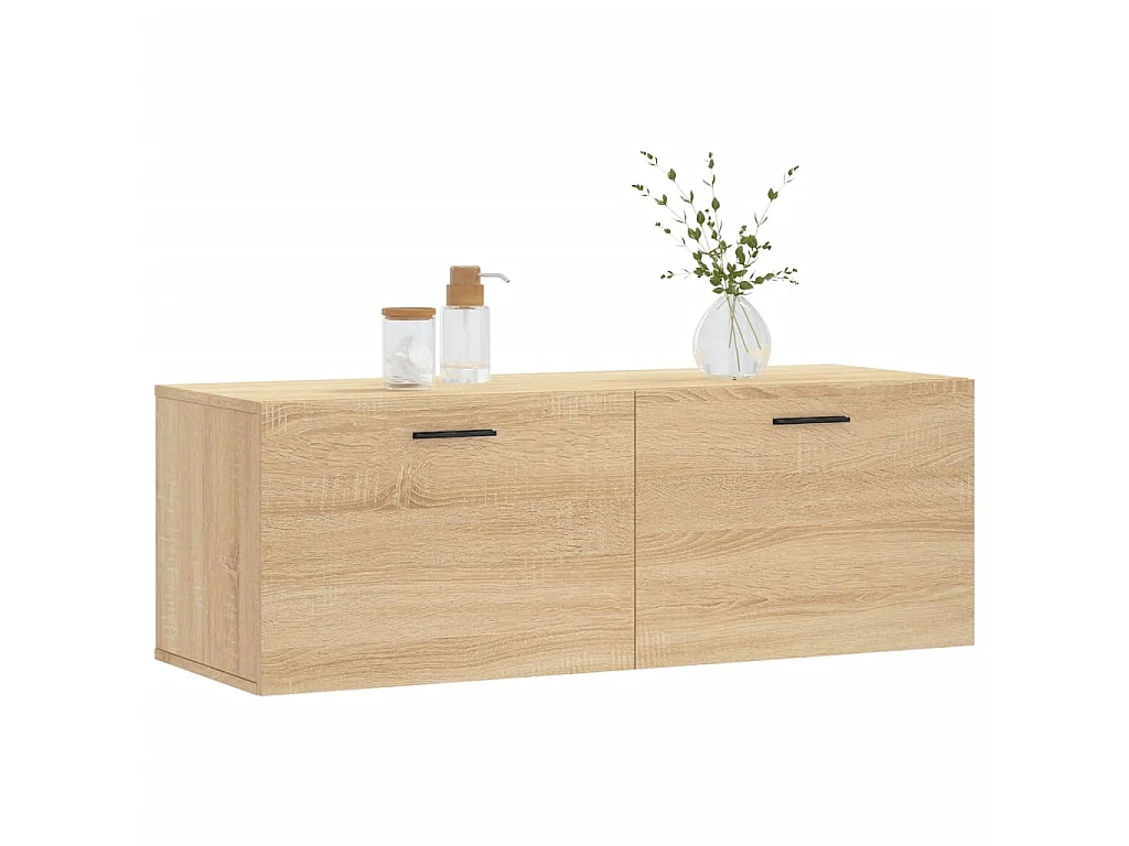 Armoire murale chêne sonoma 100x36,5x35 cm bois d'ingénierie