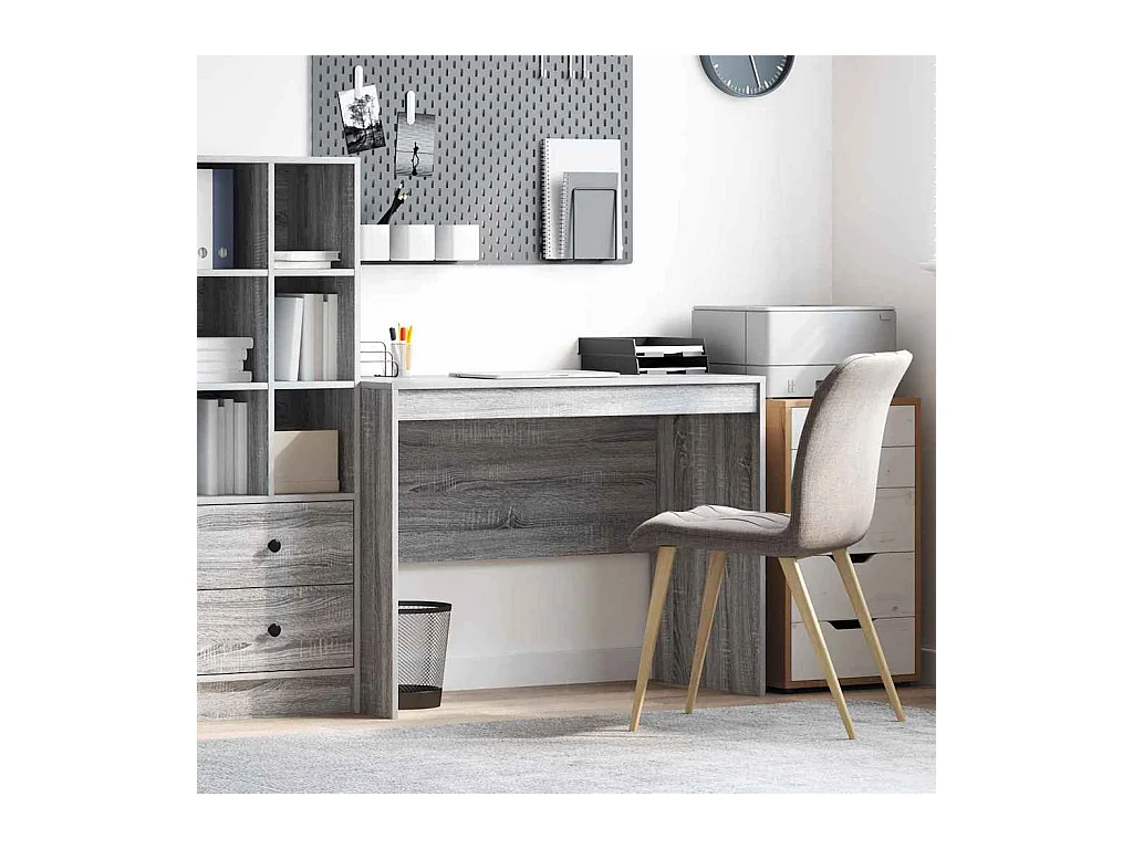Bureau Sonoma gris 100 x 50 x 76 cm Bois d'ingénierie
