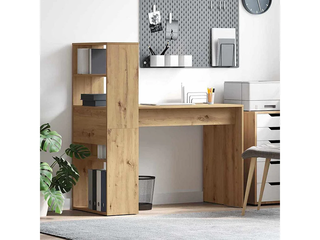 Bureau Chêne artisanal Bois d'ingénierie 113 x 54 x 120 cm