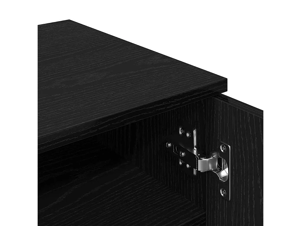 Cabinet à chaussures avec étagère Chêne noir 59 x 35 x 100 cm