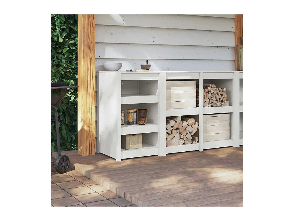 Armoire de cuisine Blanc 55 x 55 x 92 cm Bois de pin massif